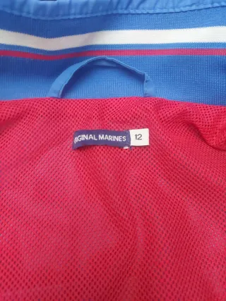 Giubbotto bimbo blu con logo 12 anni