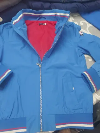 Giubbotto bimbo blu con logo 12 anni