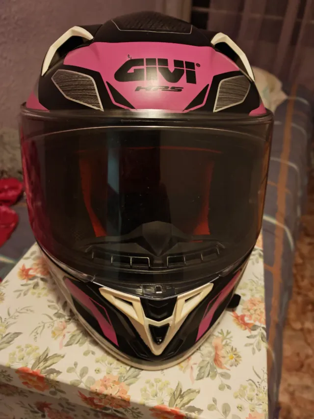 Casco Givi Rosa y Negro