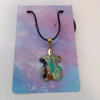 Colgante Oso estampado Multicolor