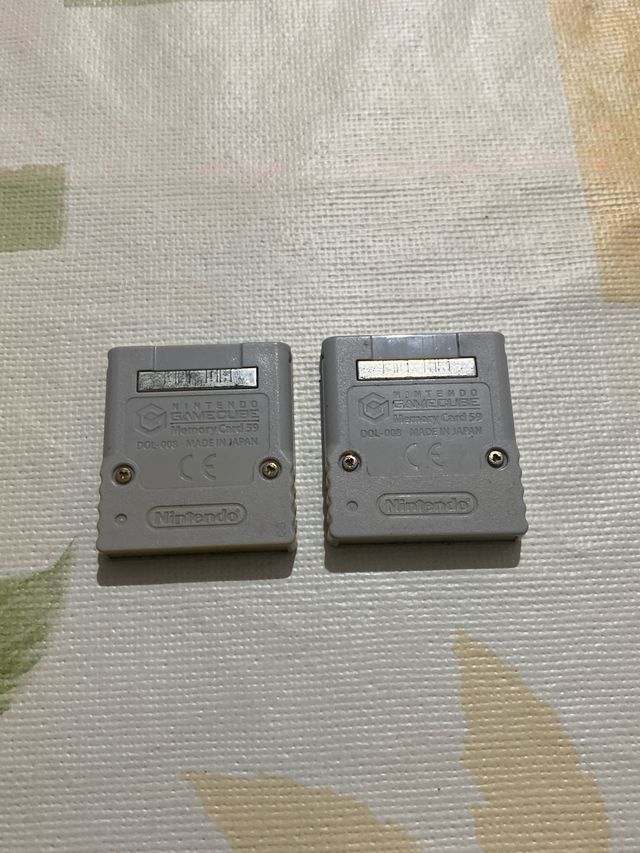 2 Tarjeta Memoria Nintendo GameCube