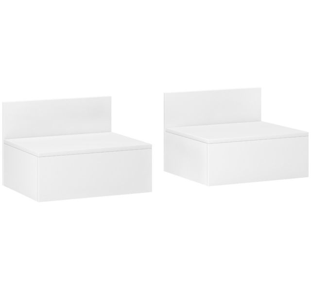 Juego 2 Mesitas Flotantes Blancas