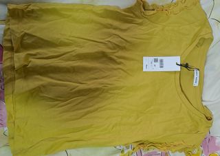 Camiseta EASY WEAR manga corta amarilla Talla S