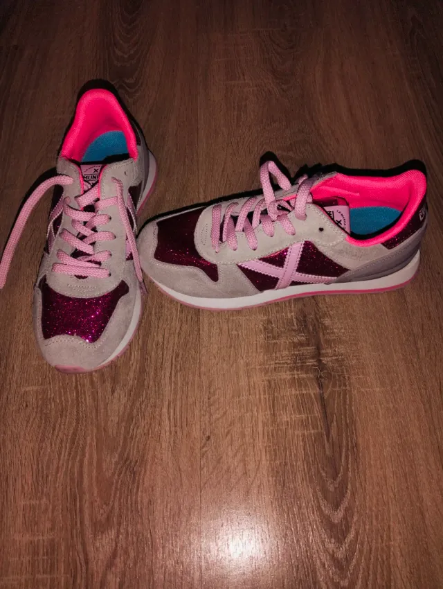 Zapatillas Munich Talla 38 Glitter Rosa