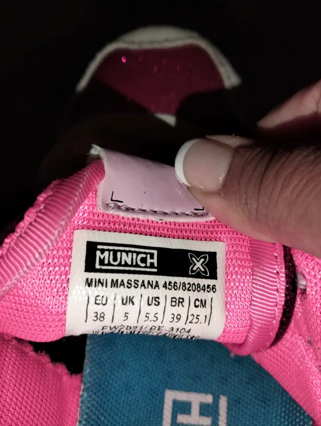 Zapatillas Munich Talla 38 Glitter Rosa