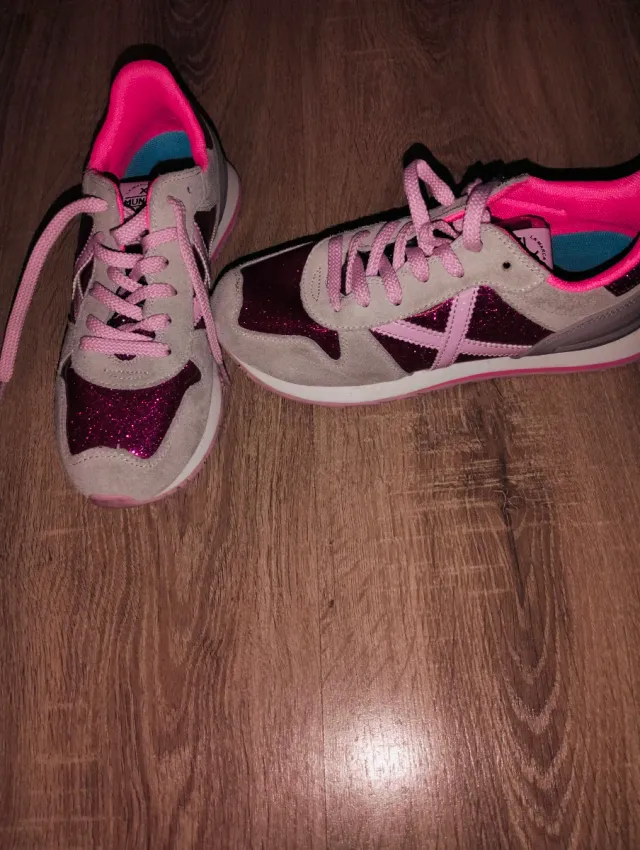 Zapatillas Munich Talla 38 Glitter Rosa