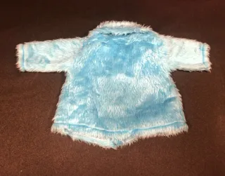 Abrigo pelo azul, muñeco 42cm, ANTONIO JUAN