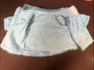 Abrigo pelo azul, muñeco 42cm, ANTONIO JUAN