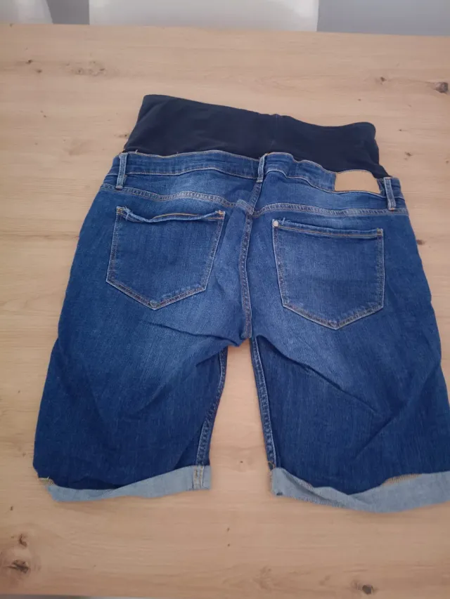 Pantalón premamá vaquero Mamá azul