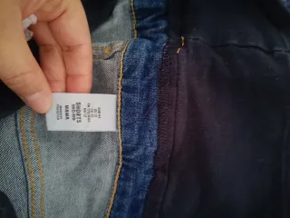 Pantalón premamá vaquero Mamá azul