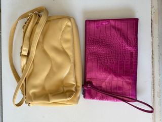 Bolso Bimba y Lola Amarillo y Neceser Rosa