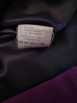 Chaqueta corta morada mujer