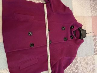 Chaqueta corta morada mujer