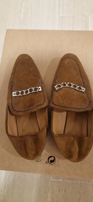 Mocasines Zara Marrón con Cadena