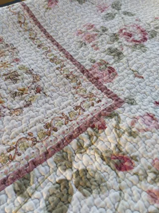 Coperta matrimoniale floreale