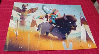 Lote 5 Puzzles Djeco 36 Piezas