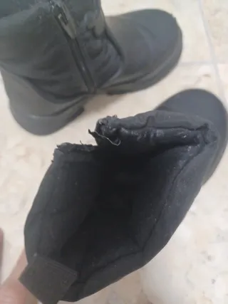 Botas niña negras de Zara talla 24