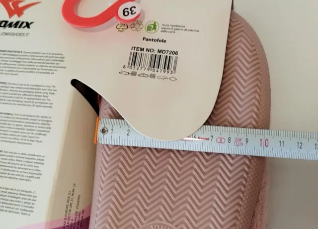 NUEVAS Pantuflas JOMIX Mujer Talla 39 Rosas