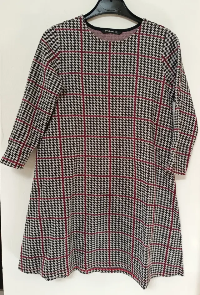 Vestido cuadros, Stradivarius