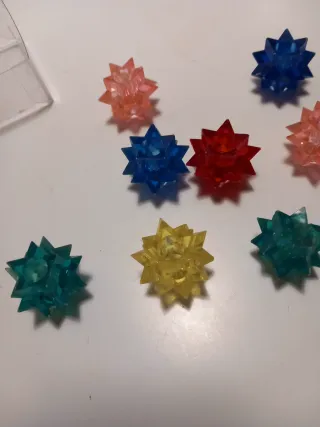 8 Addobbi Stella Natale Plastica