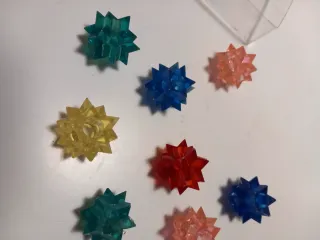 8 Addobbi Stella Natale Plastica