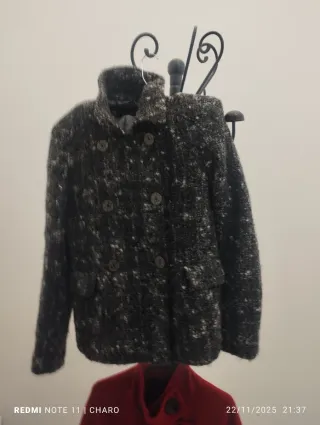 Chaqueta Zara Roja Doble Botonadura