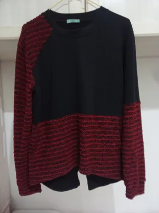 Jersey Yoel mujer negro y rojo