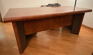 Set mobili da studio in legno di radica