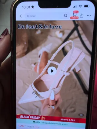 Zapatos estiletos beige nuevos