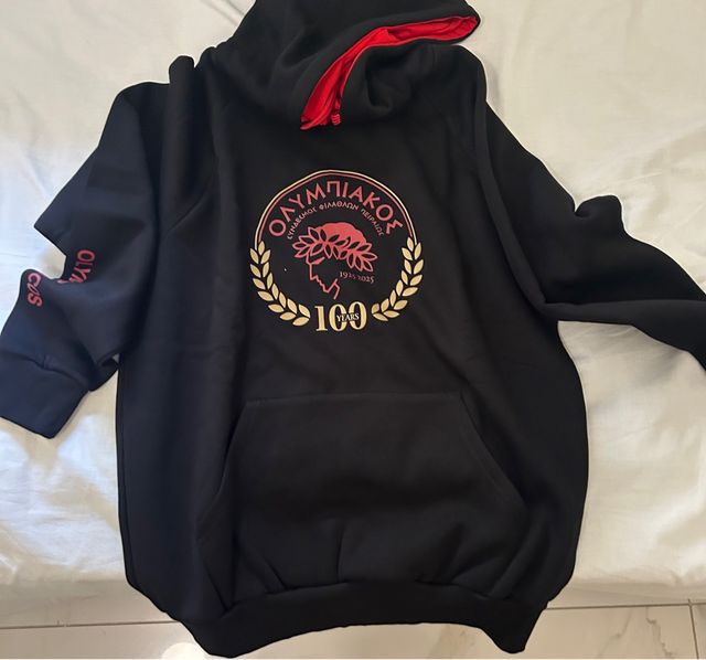 Felpa con cappuccio Olympiakos 100 anni