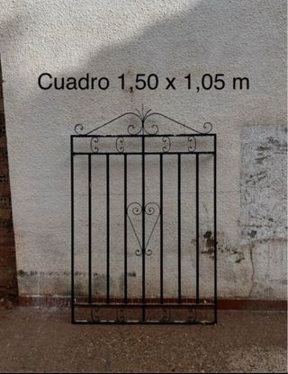 Reja metálica decorativa 1,50 x 1,05 m