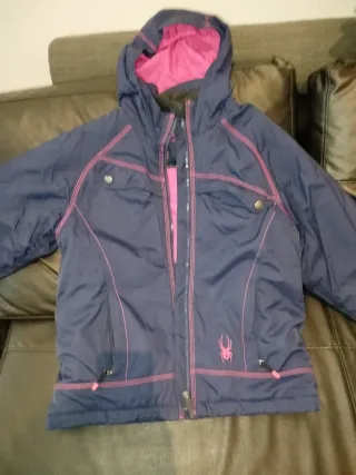 Traje Spyder Niña Talla 16 Azul/Rosa