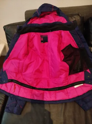 Traje Spyder Niña Talla 16 Azul/Rosa