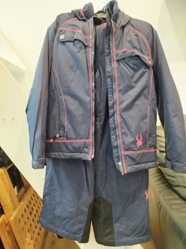 Traje Spyder Niña Talla 16 Azul/Rosa