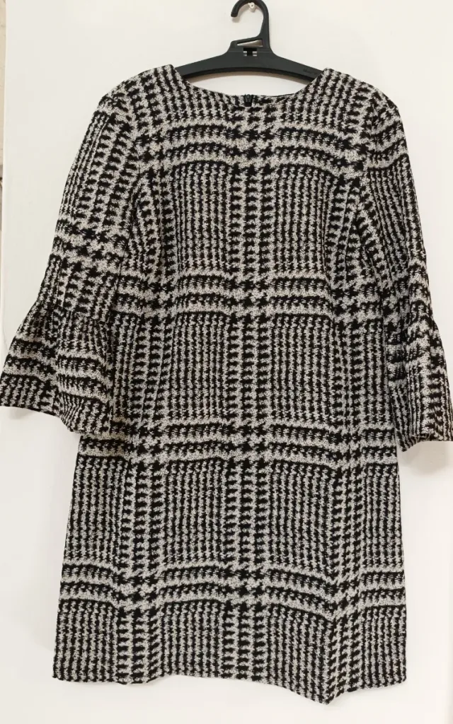 Vestido Zara Blanco y Negro