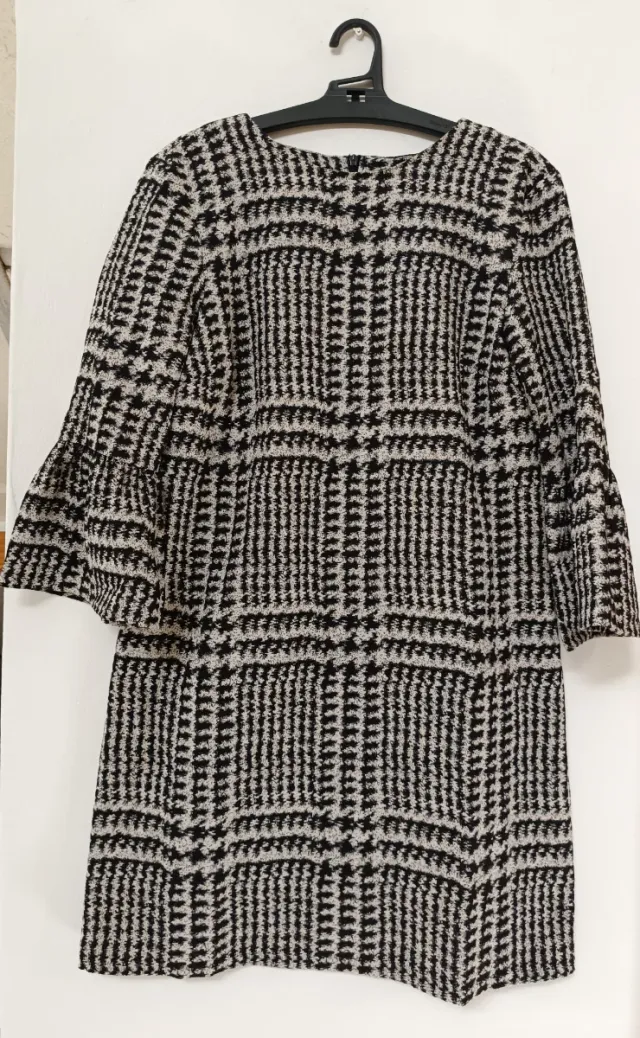 Vestido Zara Blanco y Negro