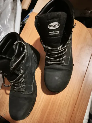 Botas Dockers Originales Negras y Grises