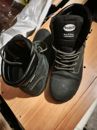 Botas Dockers Originales Negras y Grises