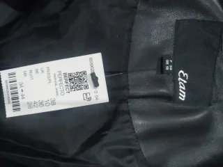 Cazadora motera efecto piel Etam