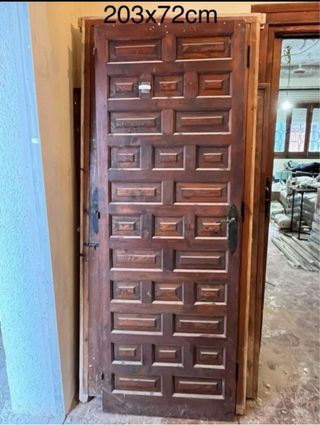 Puerta Castellana Madera Maciza 203x72cm