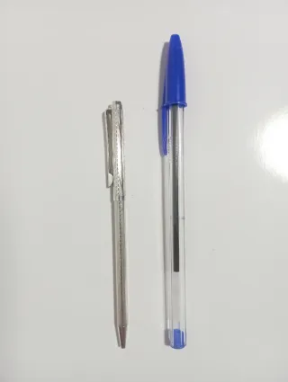 Bolígrafo plata vintage