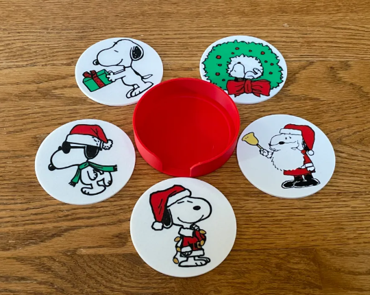 Posavasos navideños con múltiples diseños