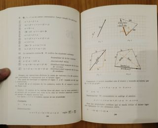 Libro antiguo matematicas. COU