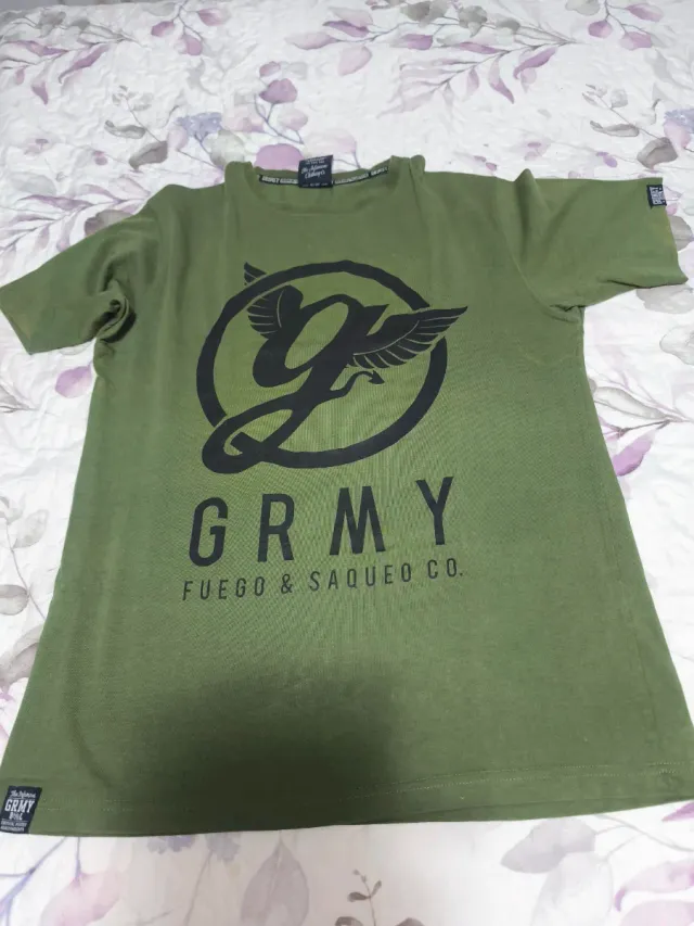 Camiseta GRMY verde hombre
