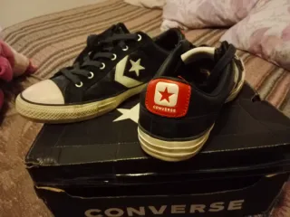 Zapatillas Converse Piel Negras Talla 42