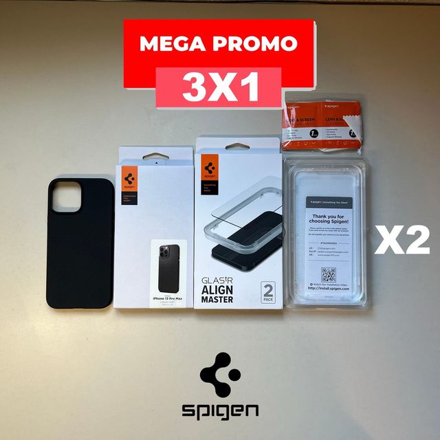13 Pro Max | Custodia Spigen + 2 Vetri Temprati | iPhone