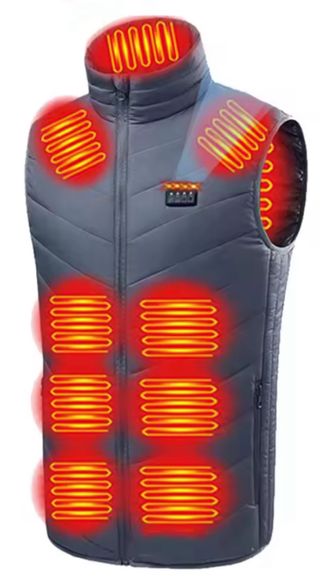 Chaleco térmico gris (sin power bank) talla xl