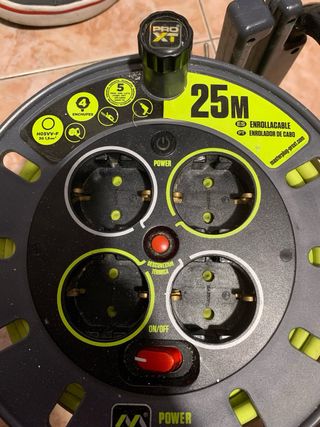 Alargador enrollable de25 Metros Master Plug Nuevo
