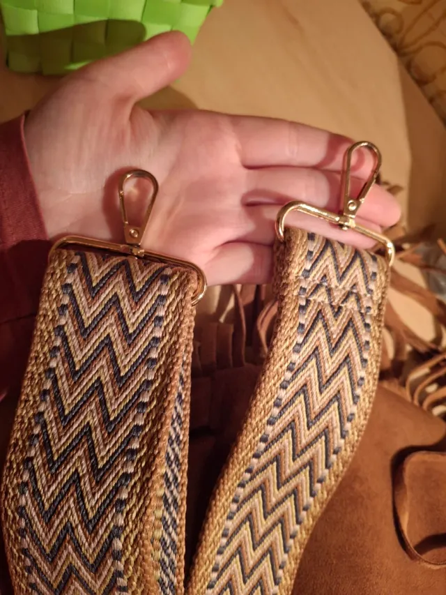 Bolso flecos marrón Misako