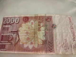 Billete 2000 Pesetas España 1992